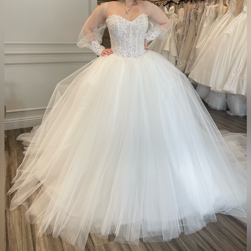 Brand New Martin Thornburg Luxe Harmonia Wedding Dress Size 12